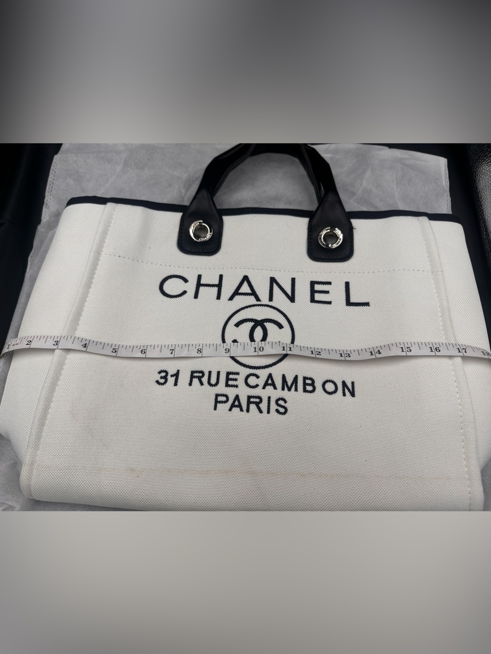High quality inspo White and Black Canvas Tote Bag - Picture 9 of 12